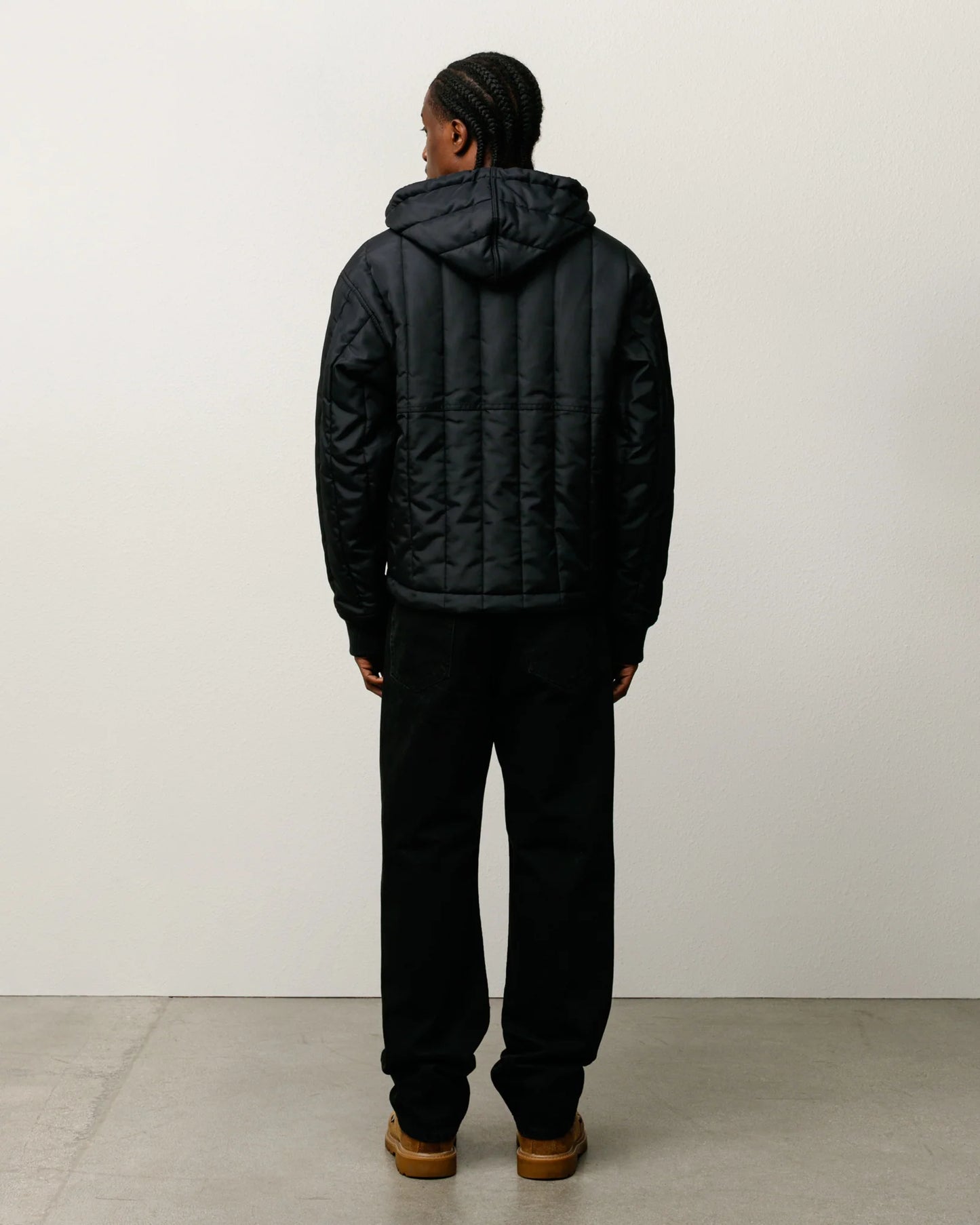STUSSY QUILTED NYLON WORK JACKET