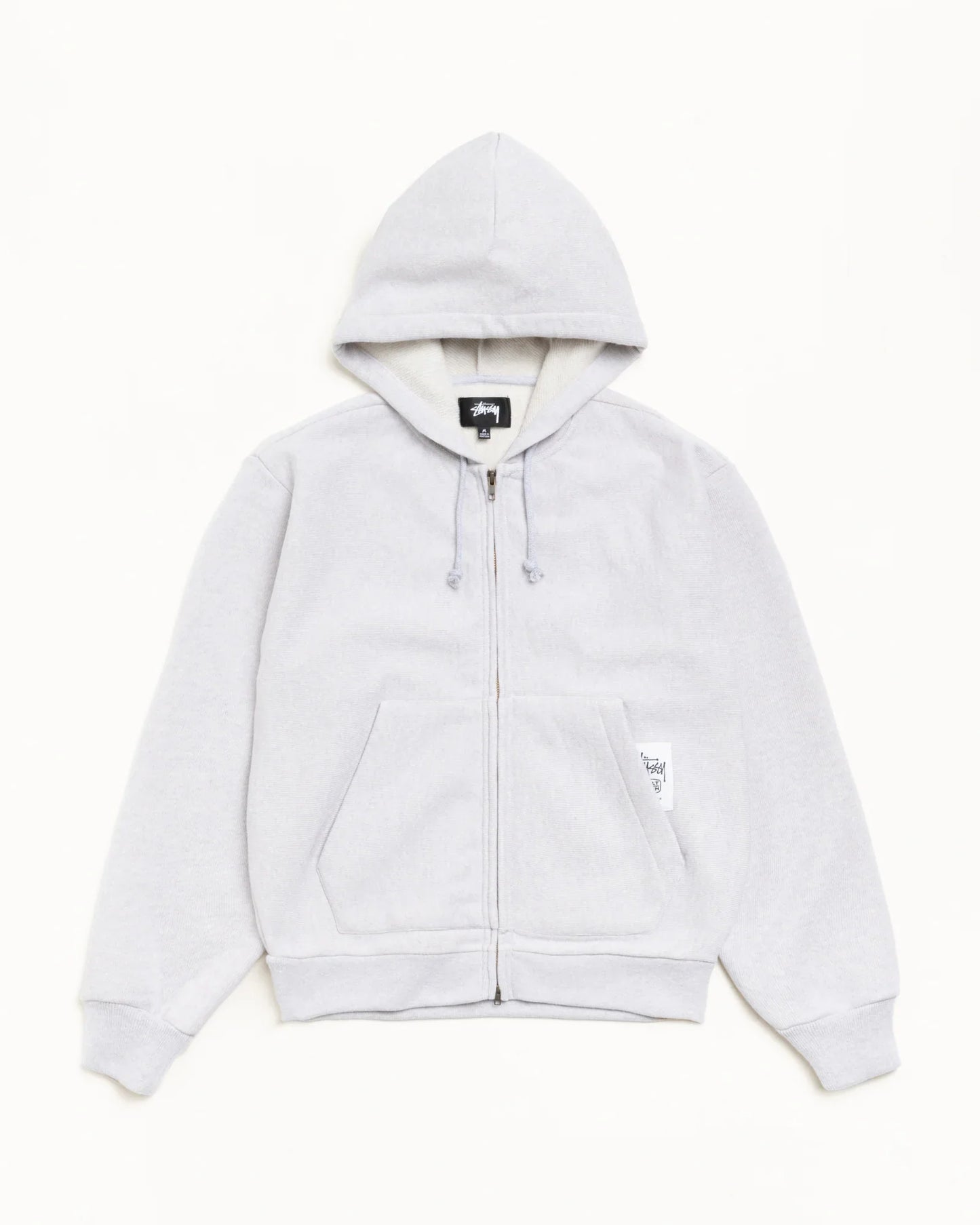 STUSSY PATCH ZIP KNIT HOODIE