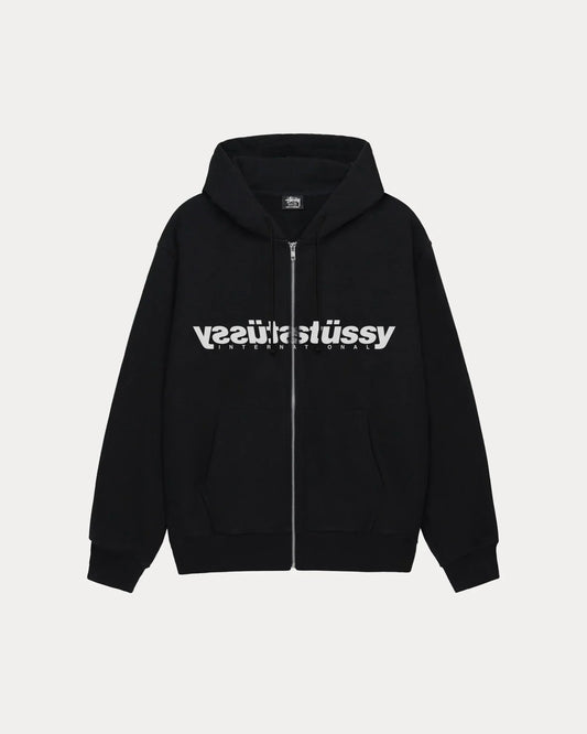 STUSSY MIRROR ZIP HOODIE